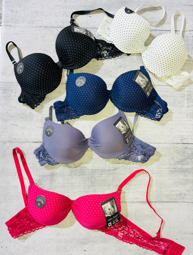 سوتین اسفنجی کاپدار فنردار نیم جک وارداتی