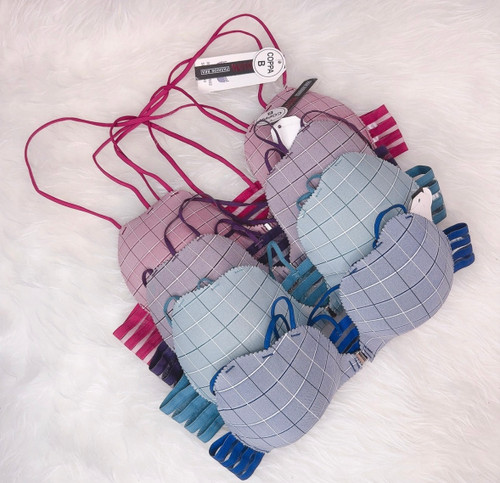 سوتین فانتزی جلو بازشو اسفنجی بدون فنر